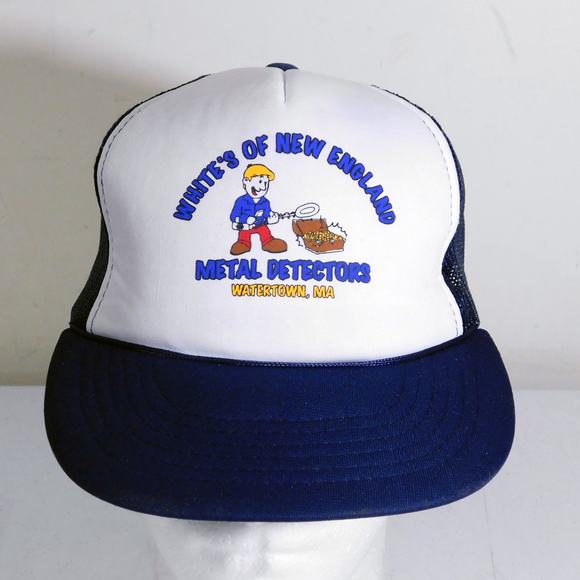 VTG White's of New England Metal Detectors Trucker Hat Watertown MA - Picture 1 of 7